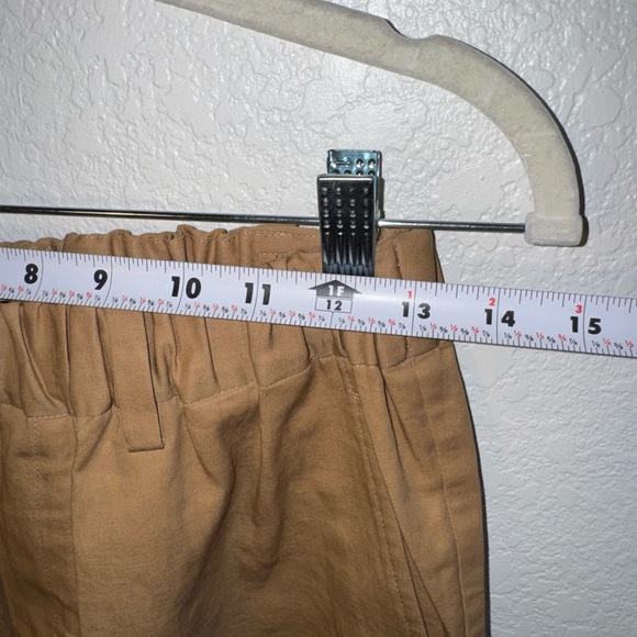 Nico Nicholson & Nicholson Robin Twill Tan Cropped Pants Linen Cotton Size 40 - Picture 6 of 10